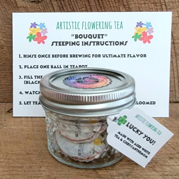 Blooming Flower Tea Balls - Camellia Rose Black Tea - 3 Ball