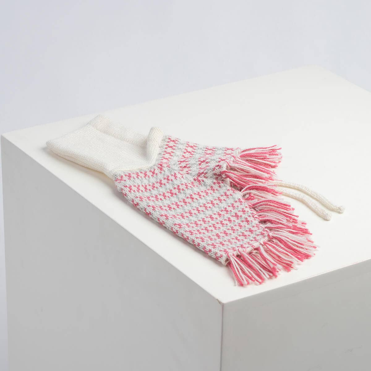 Sofia Pink Alpaca Dog Poncho