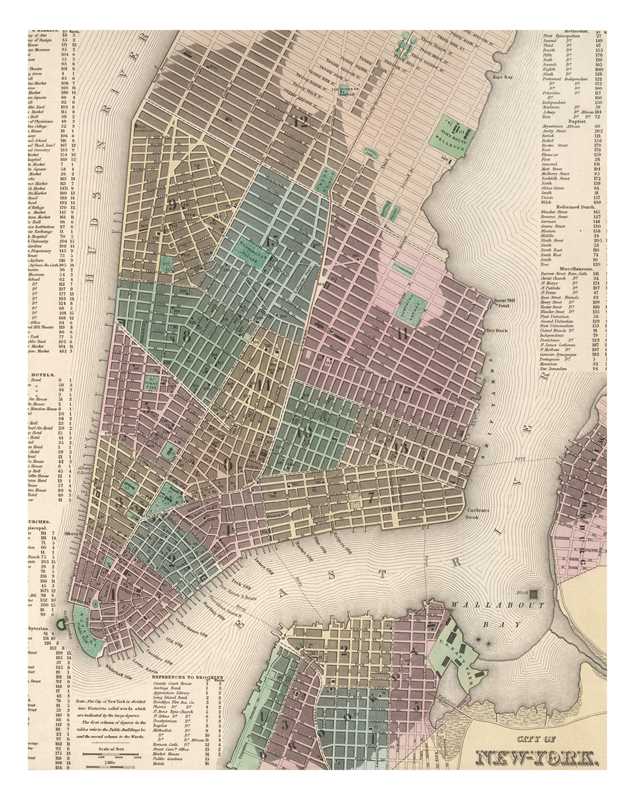 Instant Wall Art - Vintage Map Prints by Adams Media