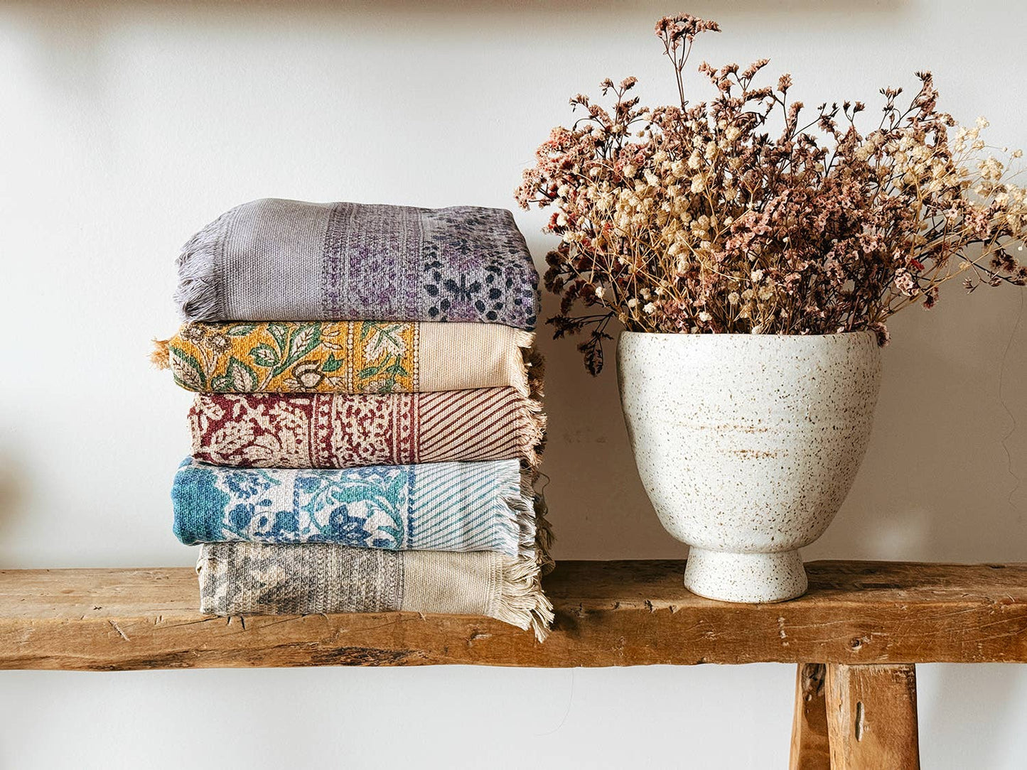Hera Block Print Bath Towel