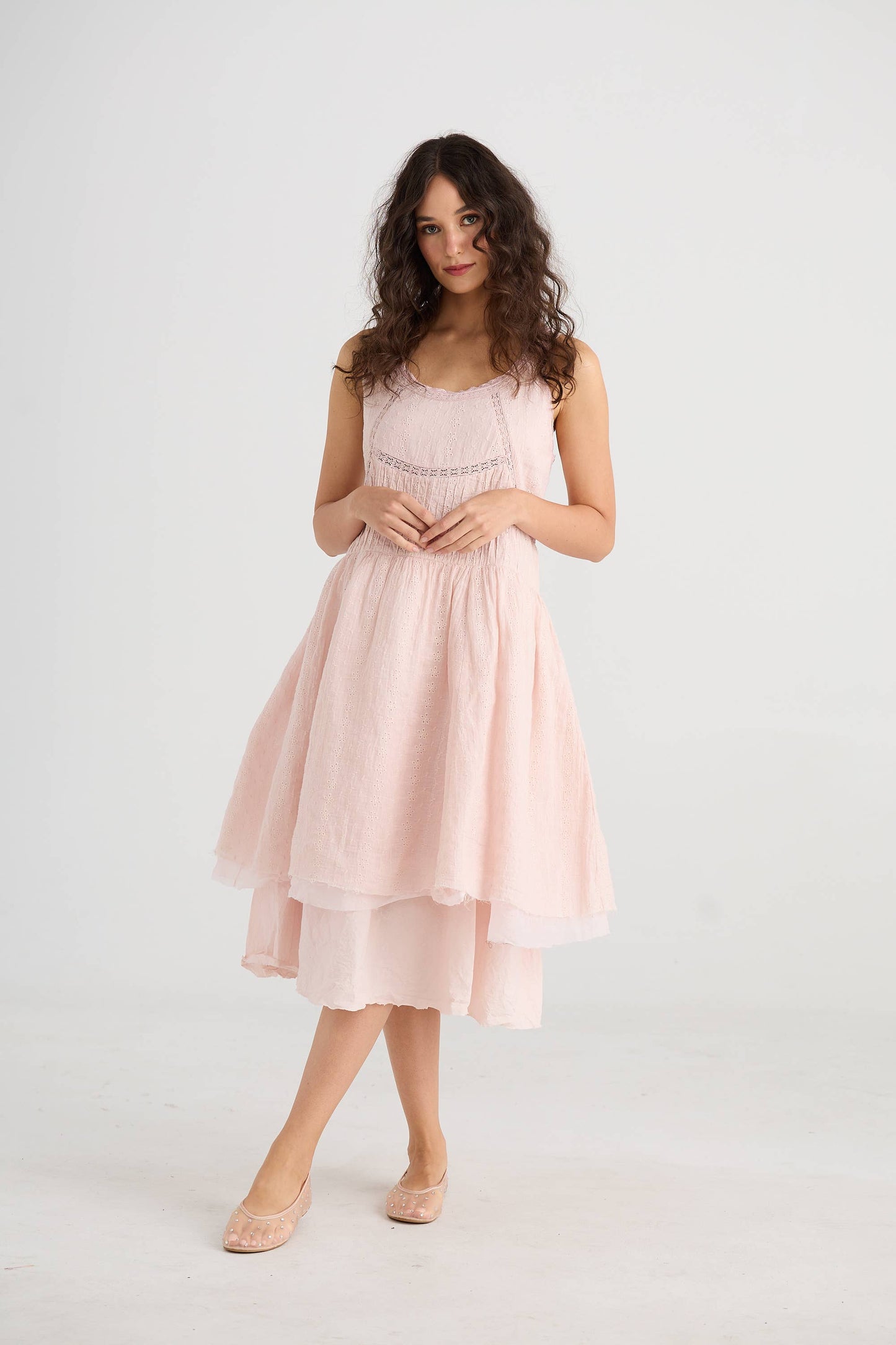 WOMEN'S - Cinderella Dress. Powder Pink
