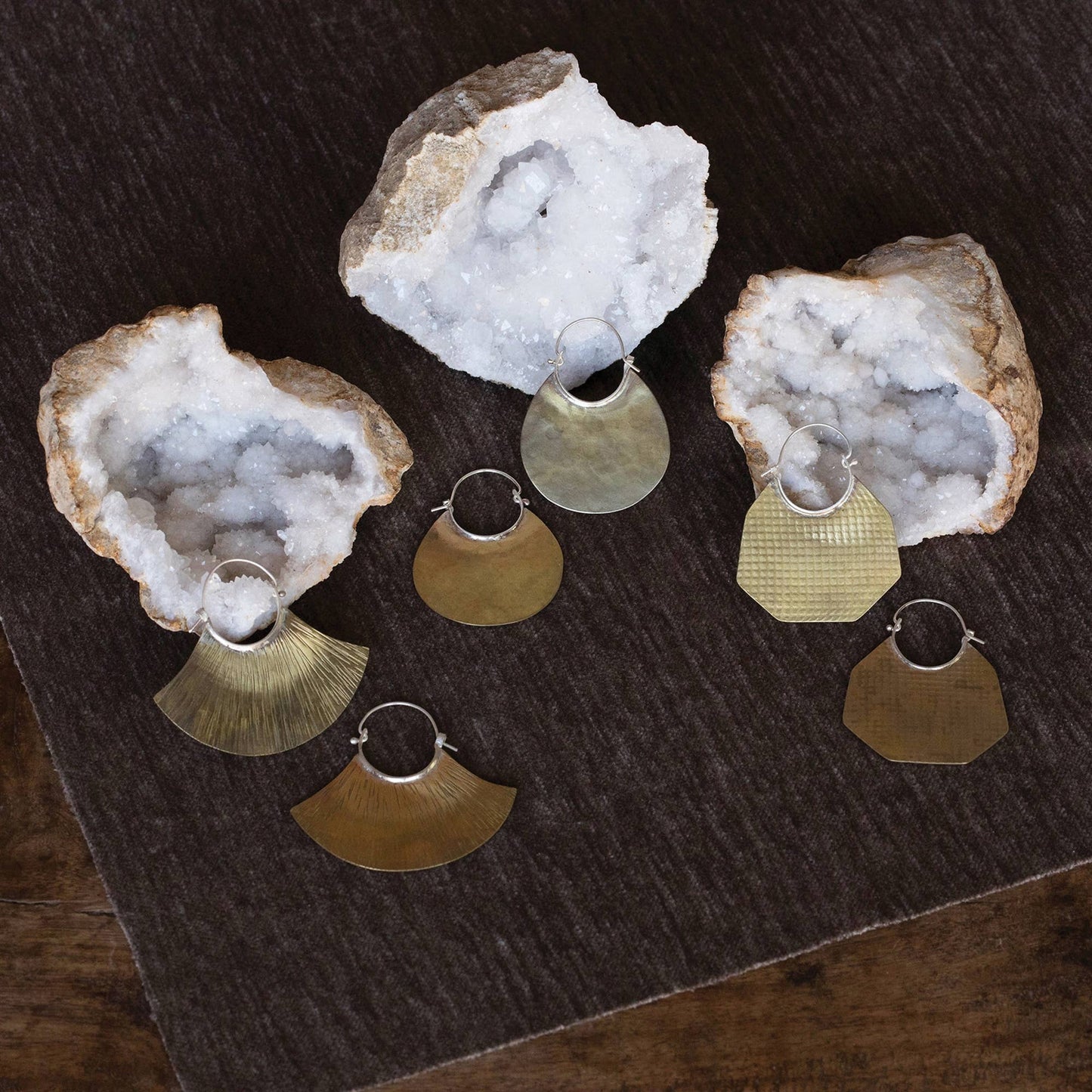 Brass Earrings, Drop
