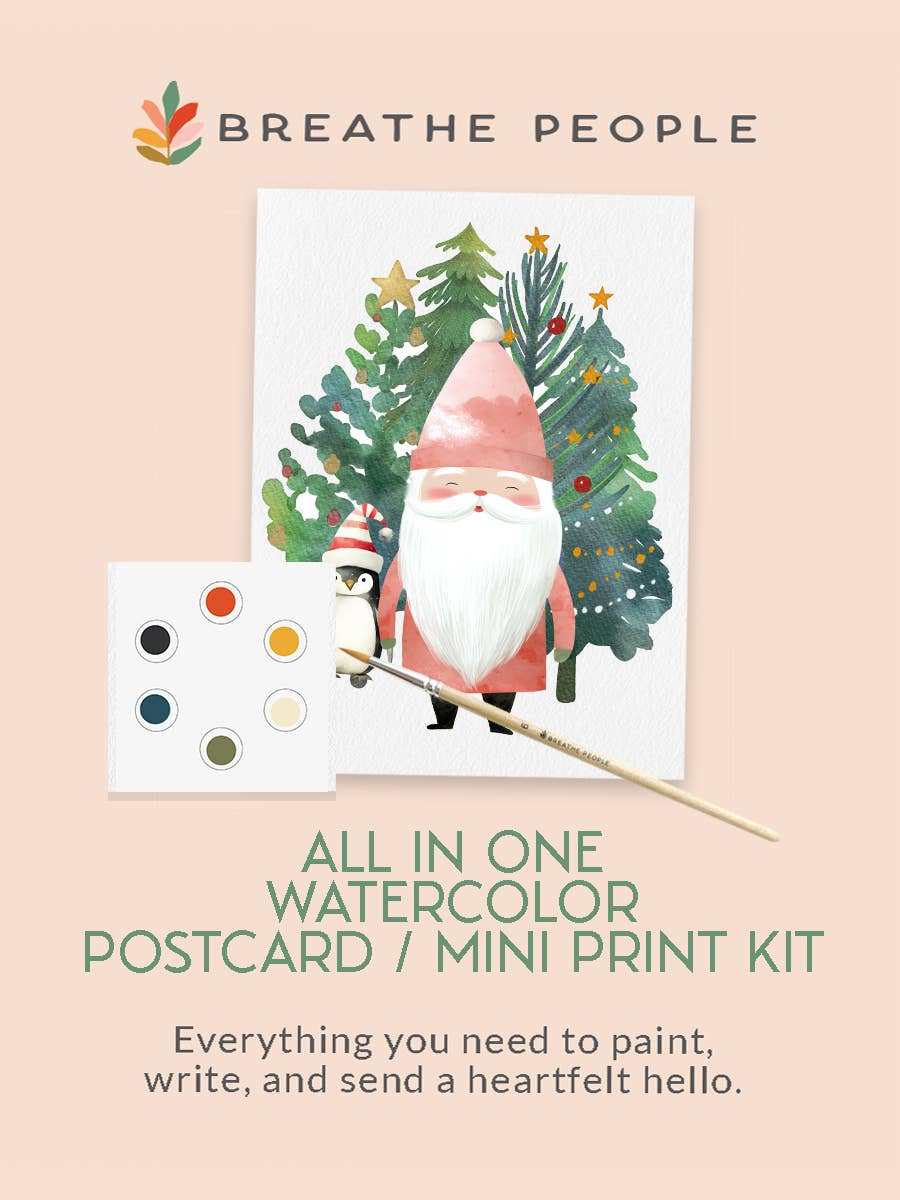 Watercolor Postcards:- Holiday