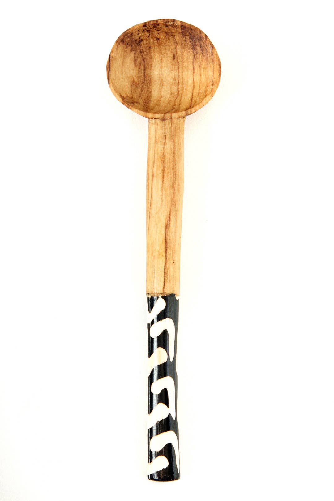 Hand Carved African Olive Coffee Spoon