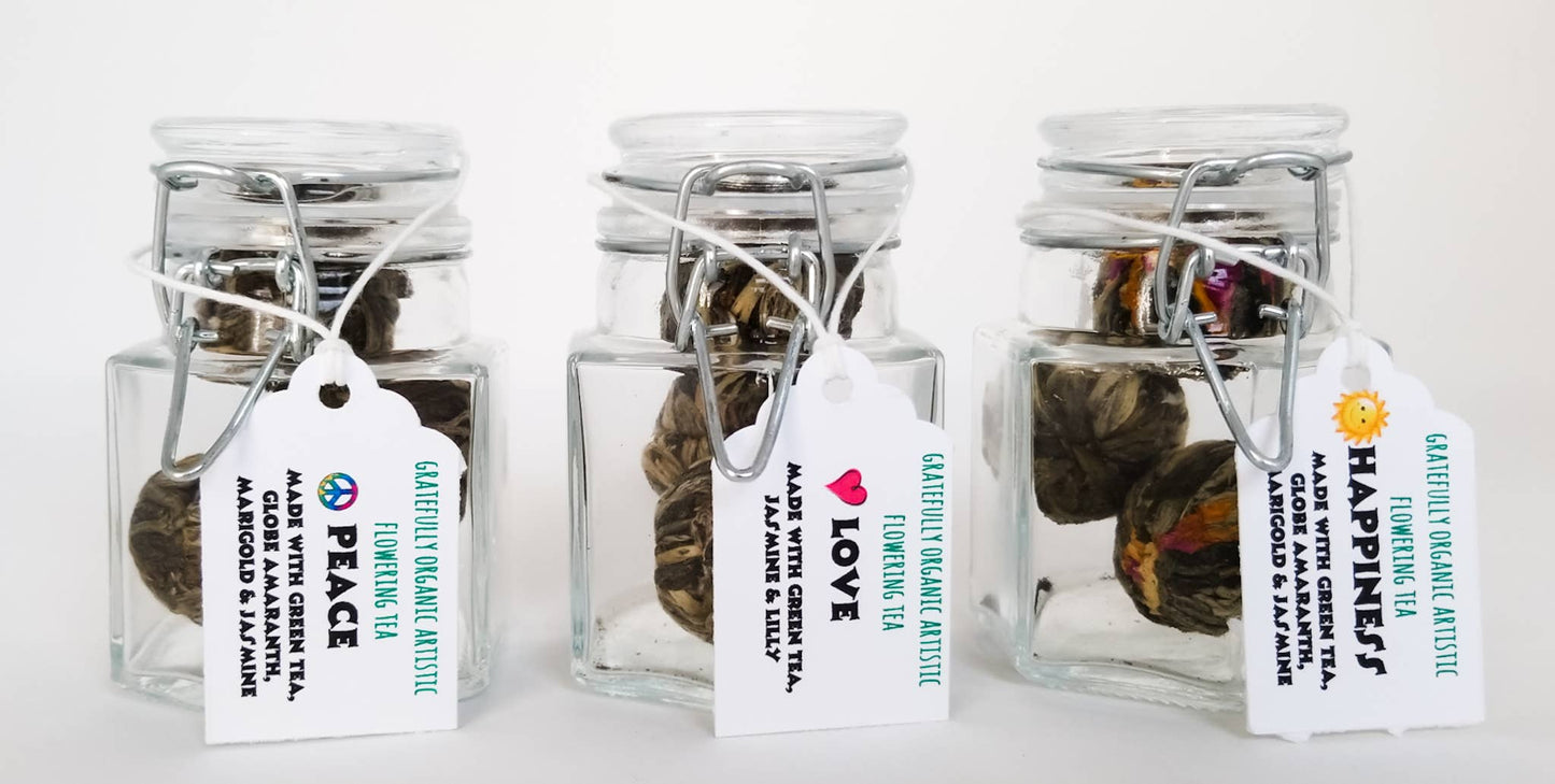 Blooming Flower Tea Balls - Flower Burst Green Tea (3 Balls)