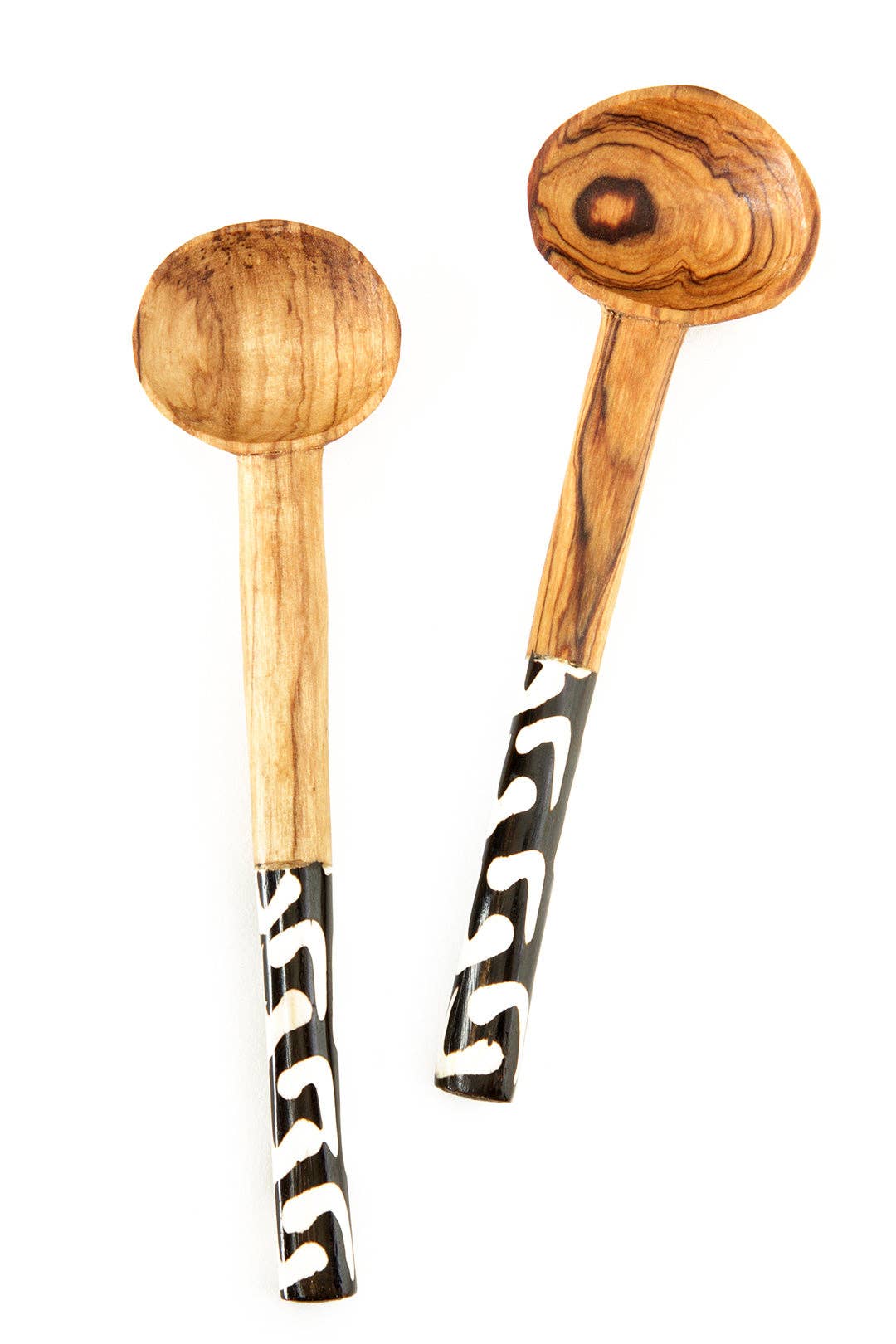 Hand Carved African Olive Coffee Spoon