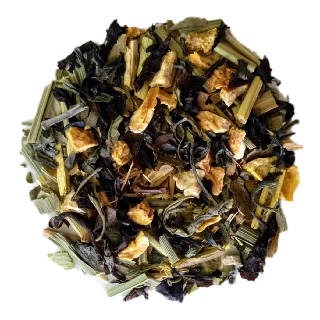Woke as Fuck: minty black loose leaf tea blend