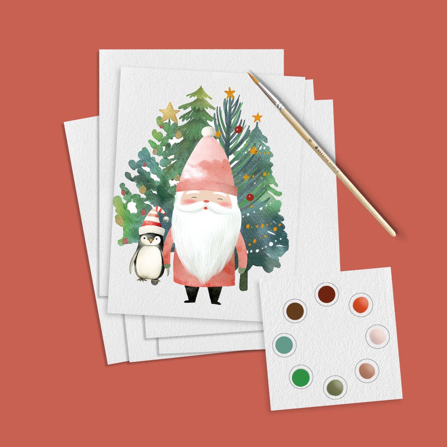 Watercolor Postcards:- Holiday