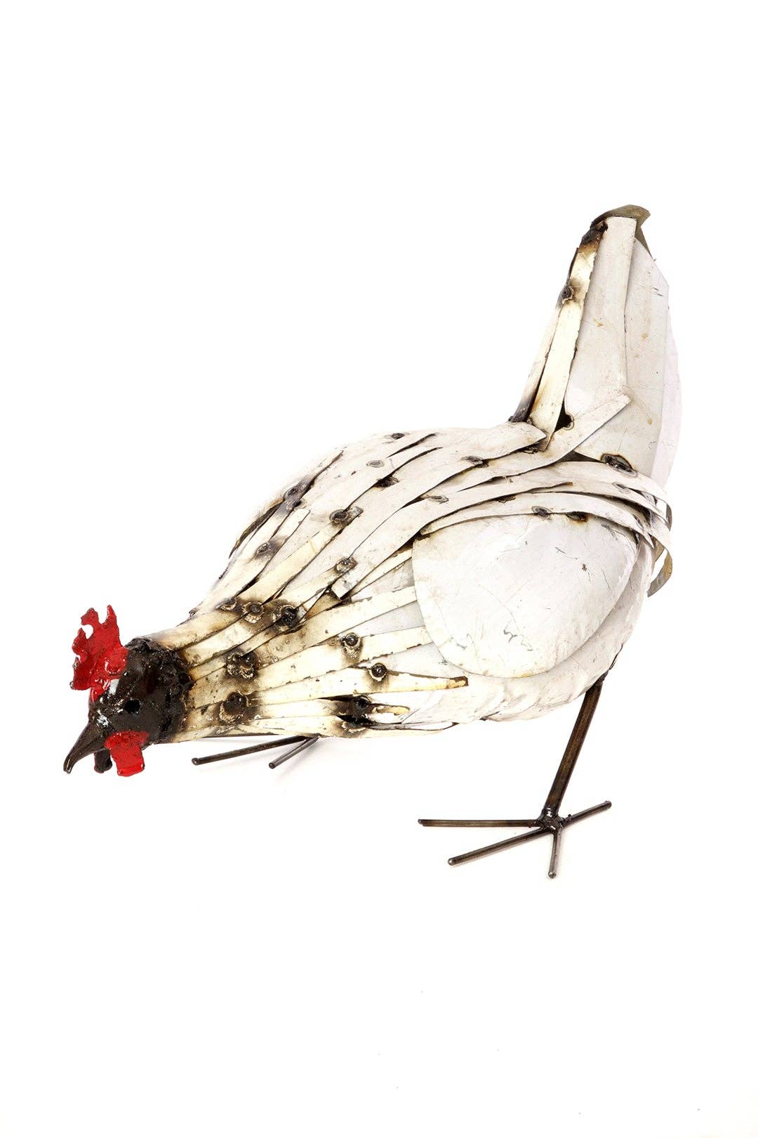 Recycled Metal Pecking Chicken