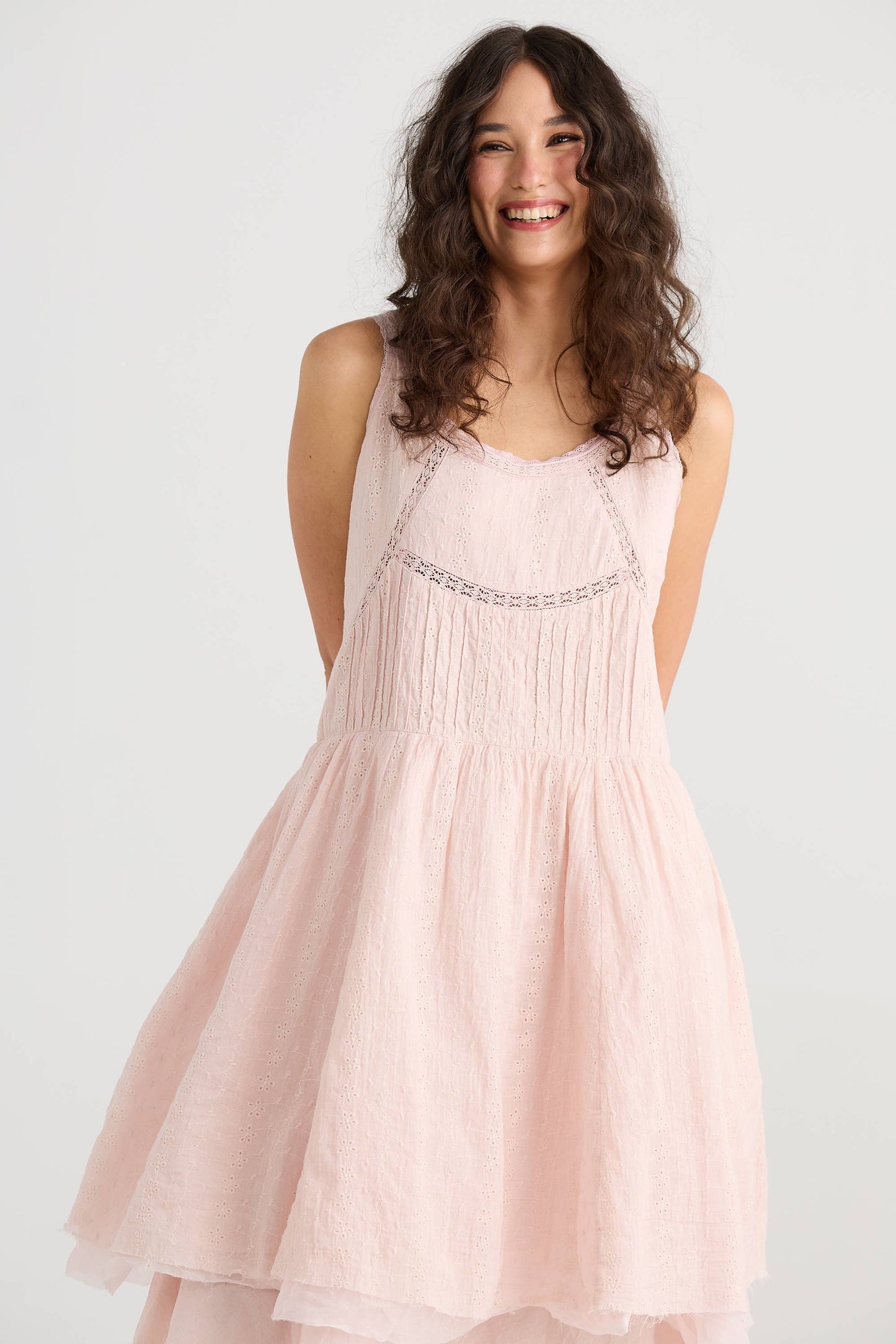 WOMEN'S - Cinderella Dress. Powder Pink