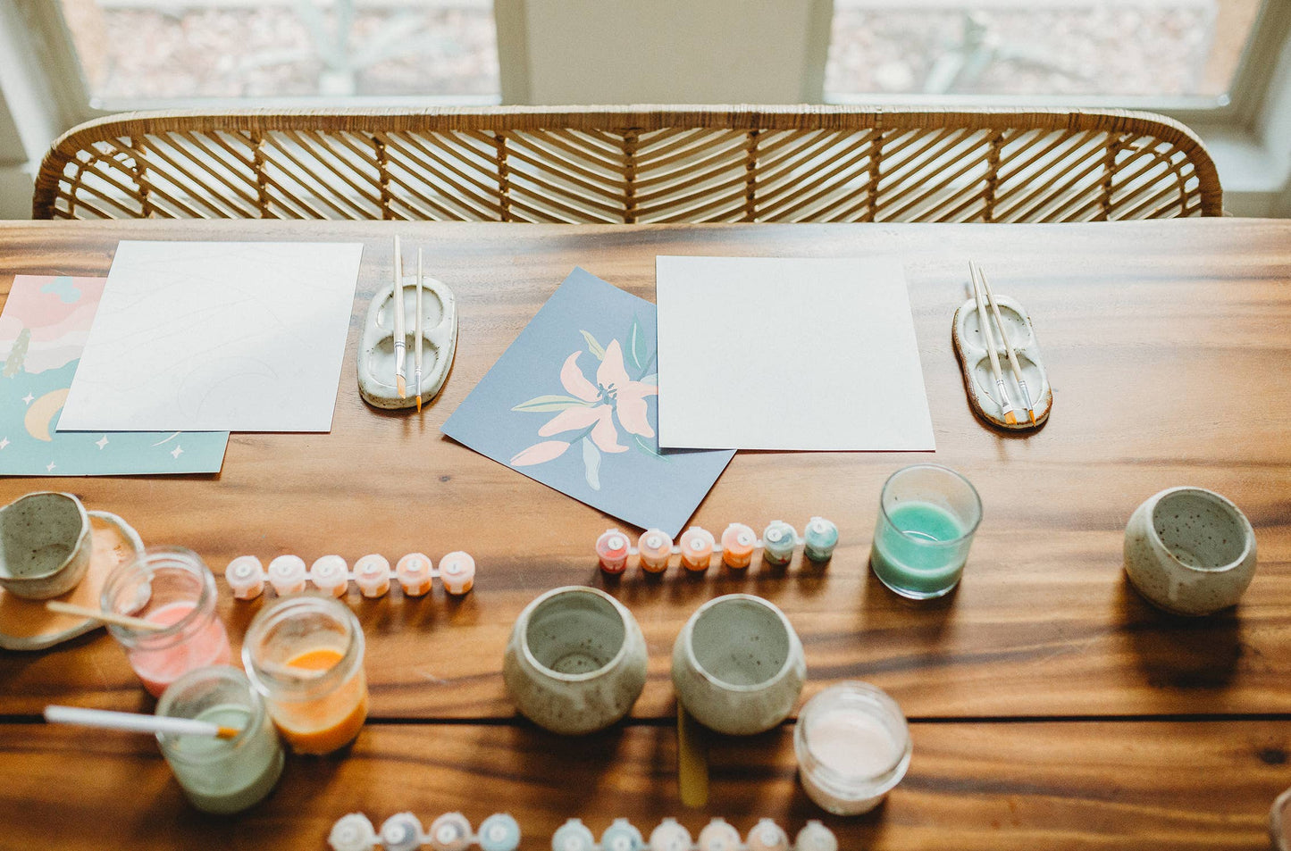 Zen Balance with Birds Meditative Art Paint by Number Kit