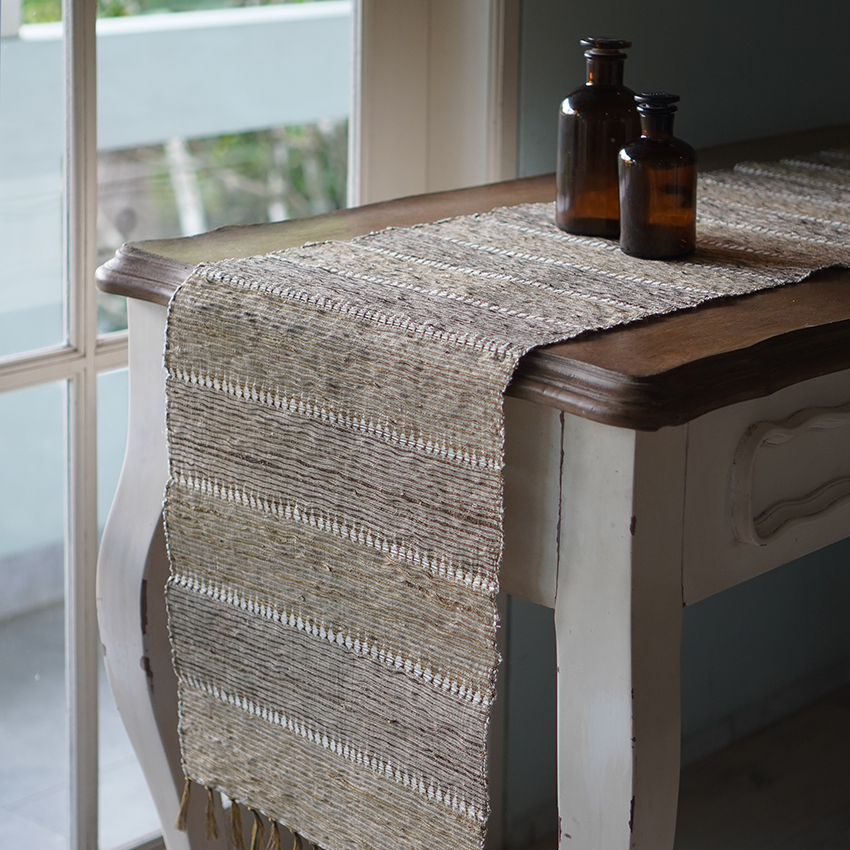 Vetiver Runner | Beige Stripes