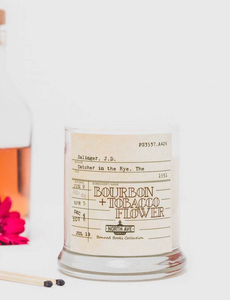 Banned Book Candle / The Catcher in the Rye / Bookish Gift