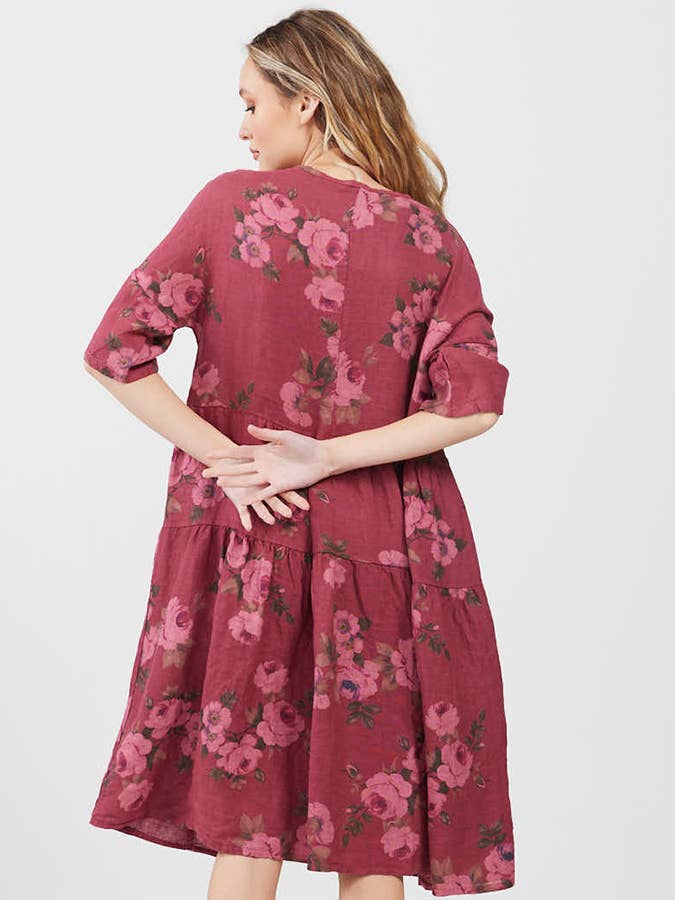 WOMEN'S - AUDREY FLORAL LINEN DRESS
