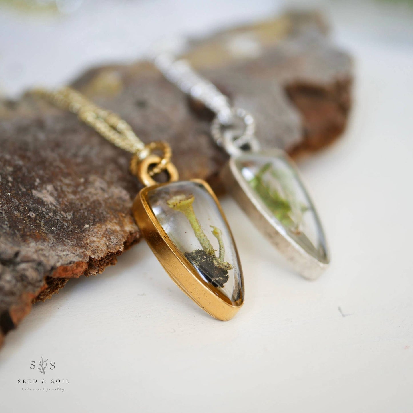 Arrowhead Mushroom Necklace
