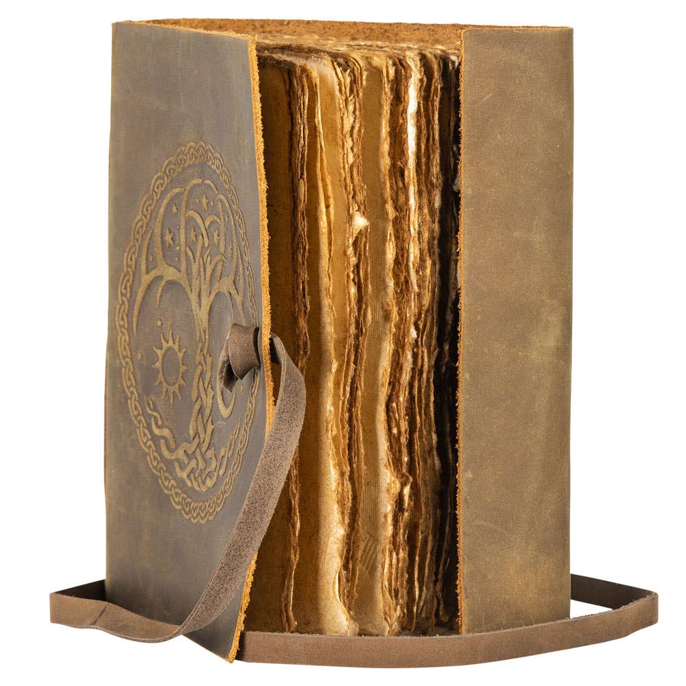 SUEDE TREE WITH SUN AND MOON JOURNAL