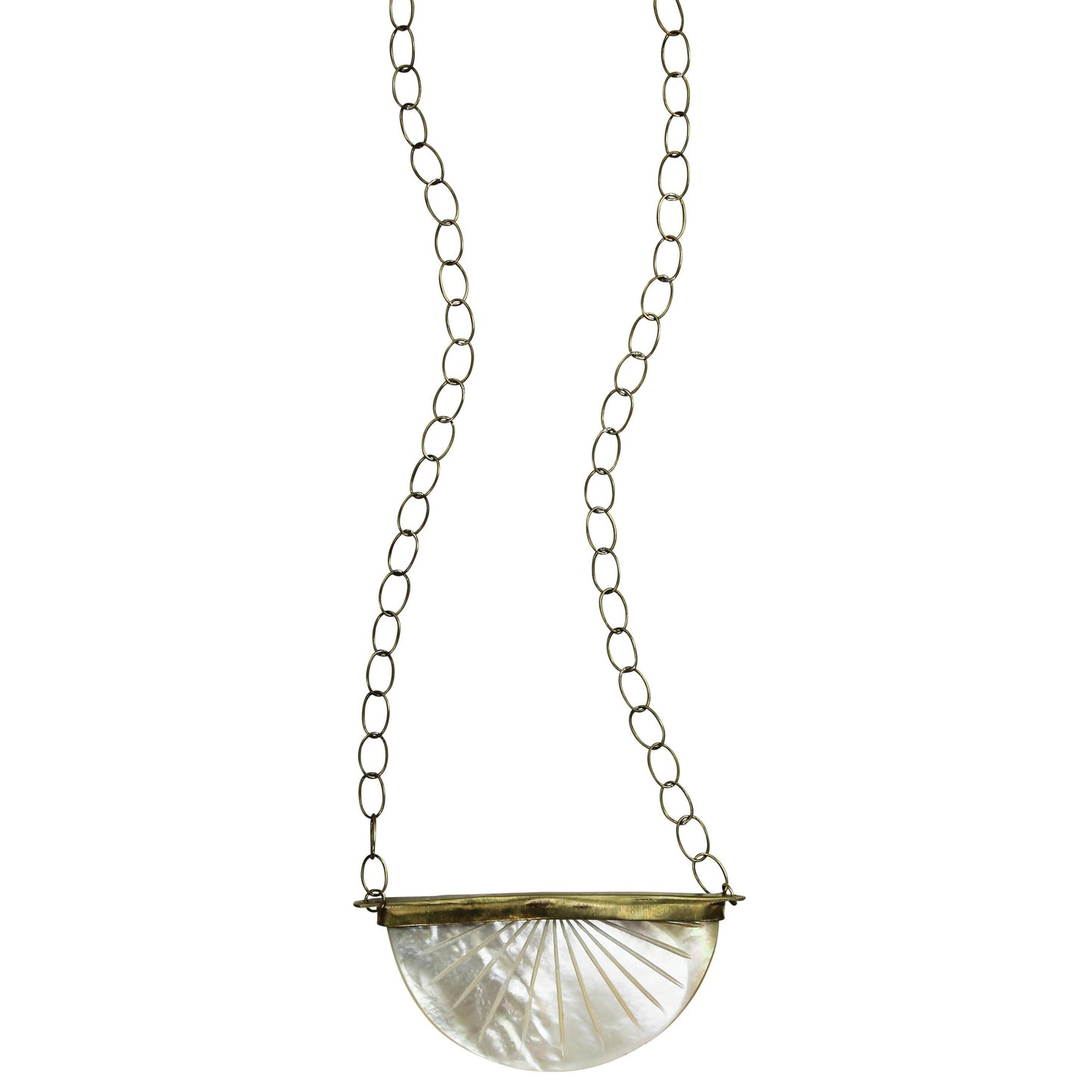 Zahara Necklace, Sunburst, Mother of Pearl