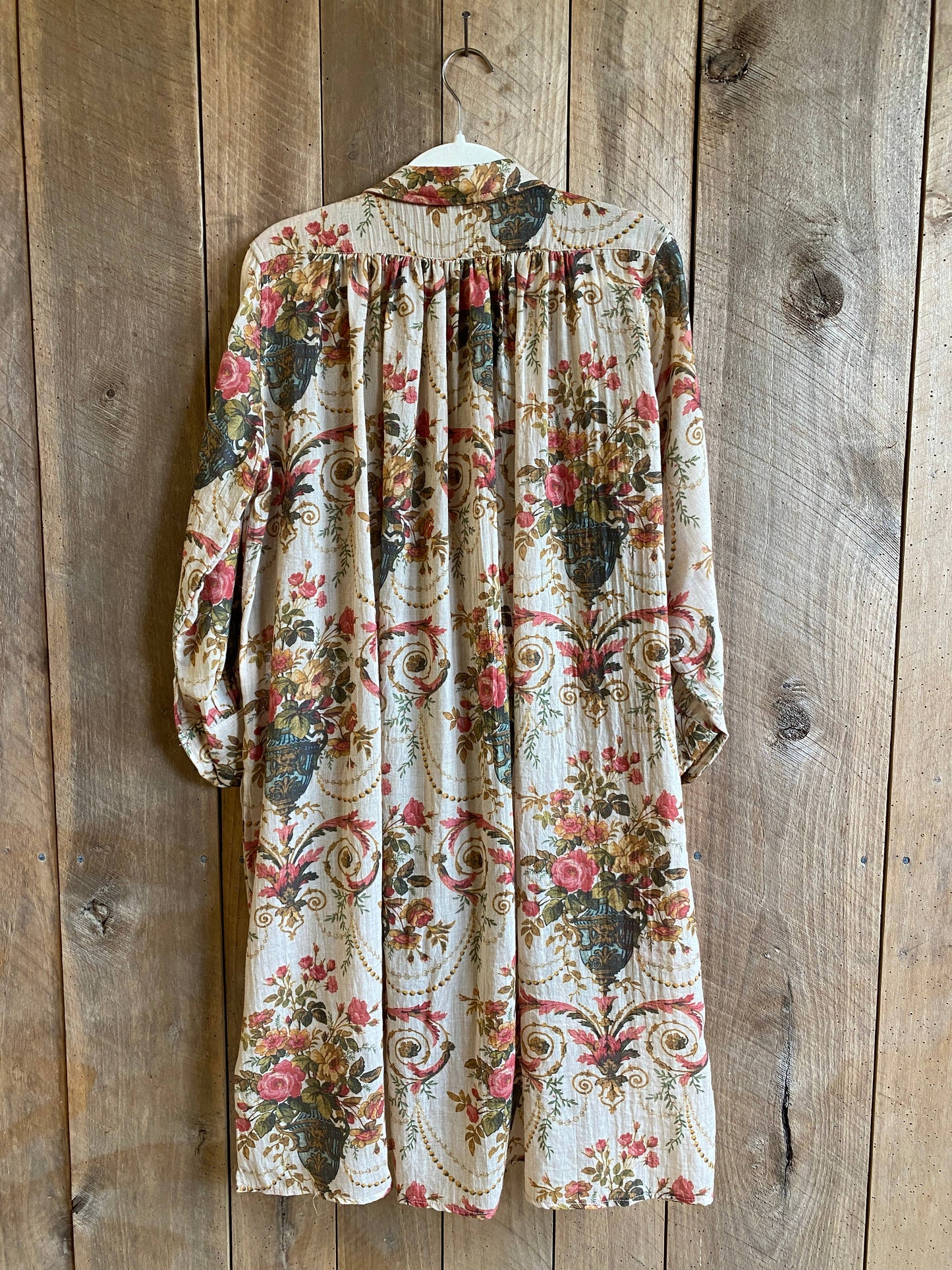 WOMEN'S - Annabelle Shirt Dress - Vase of Flowers