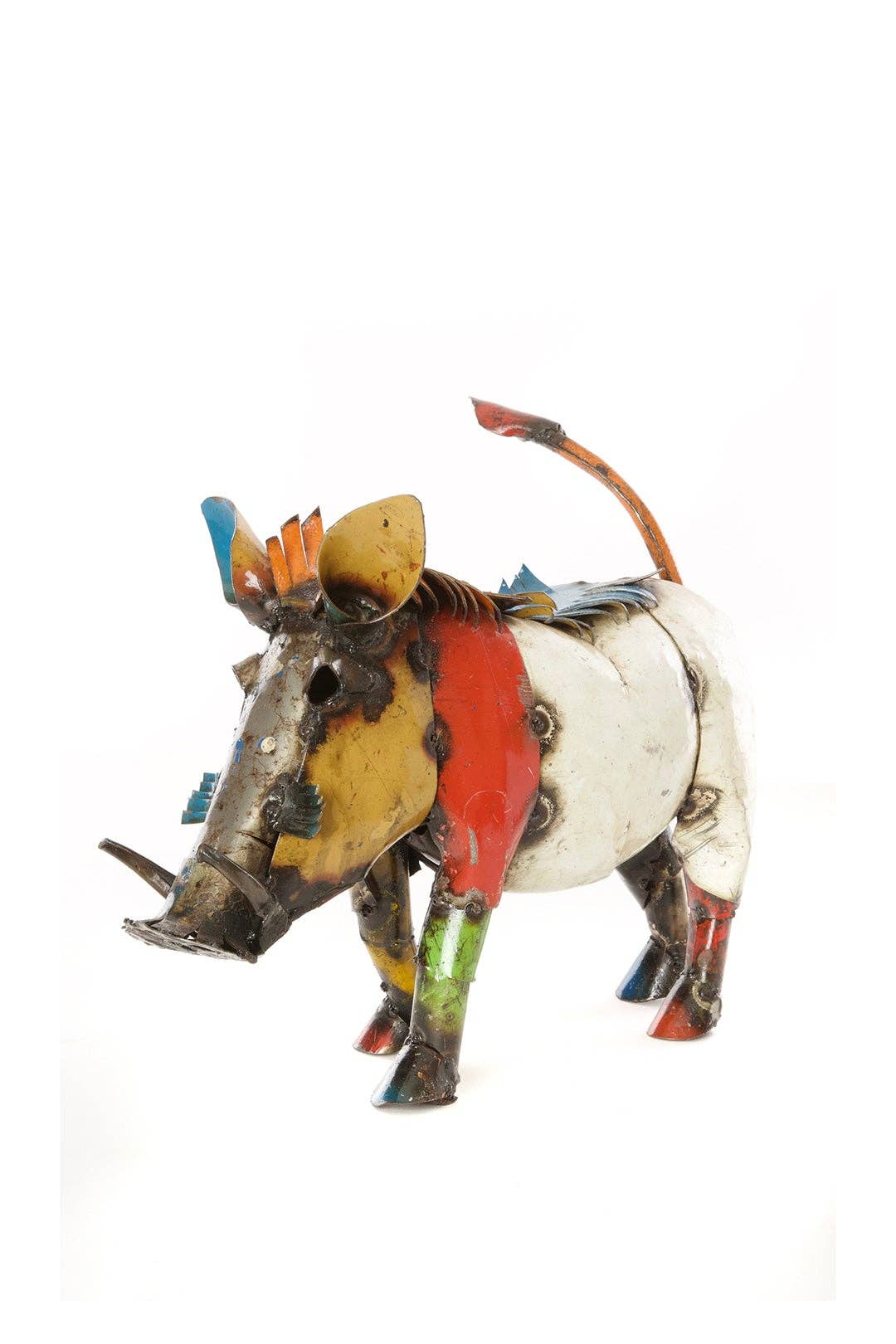 Recycled Oil Drum Wart Hog Sculptures
