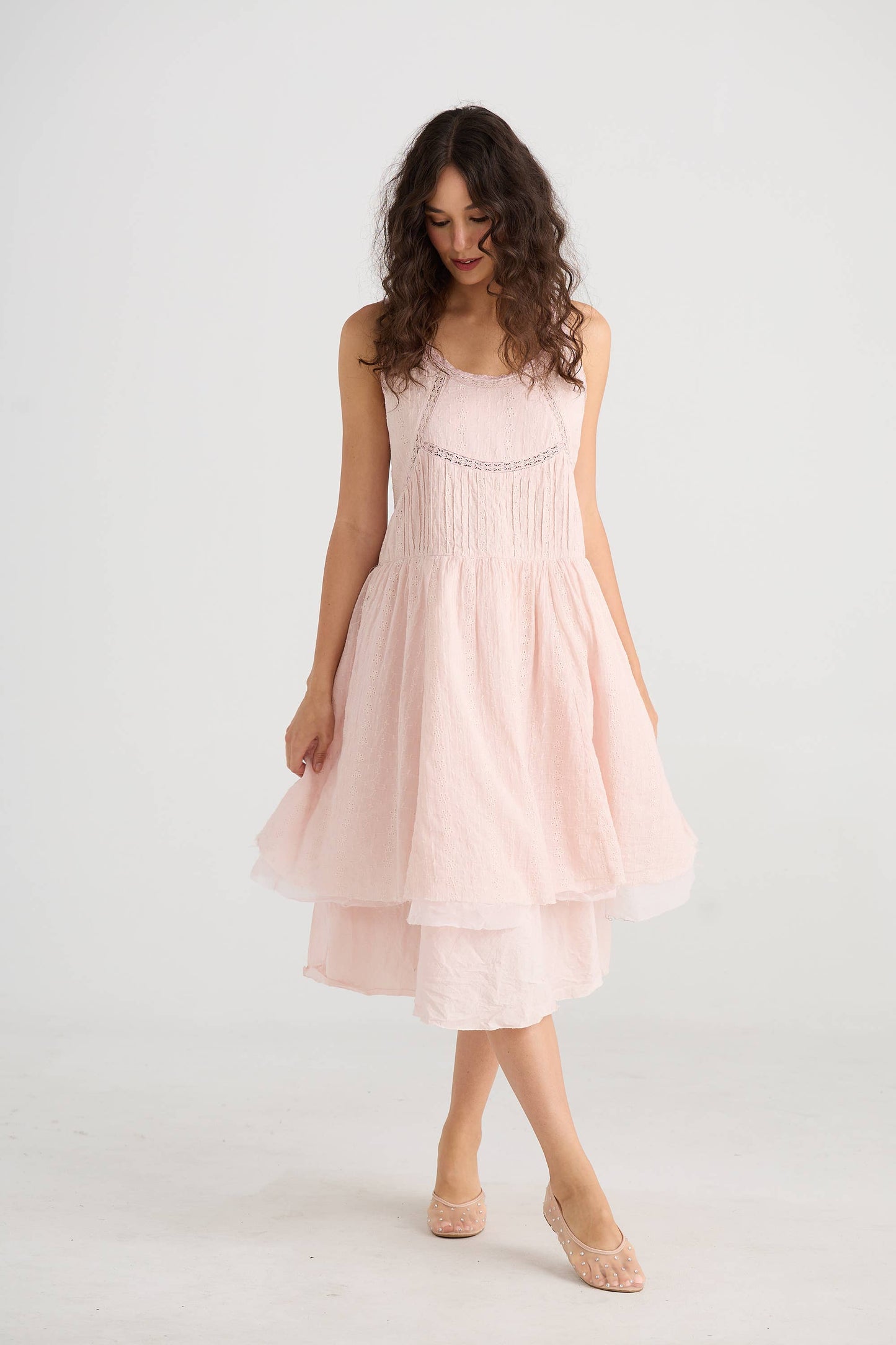 WOMEN'S - Cinderella Dress. Powder Pink
