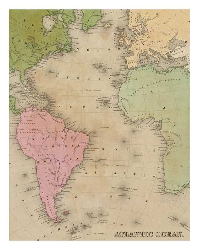 Instant Wall Art - Vintage Map Prints by Adams Media