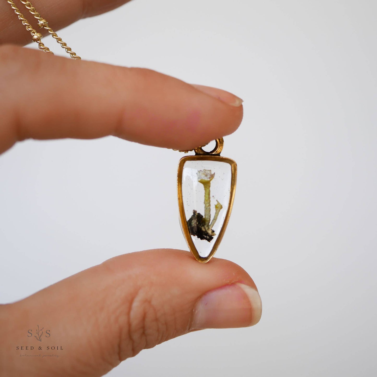 Arrowhead Mushroom Necklace