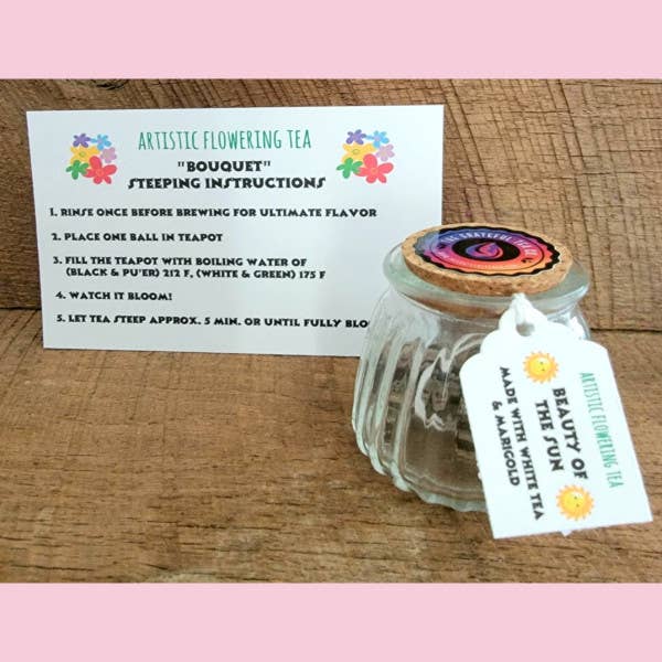 Blooming Flower Tea Balls - Flower Burst Green Tea (3 Balls)