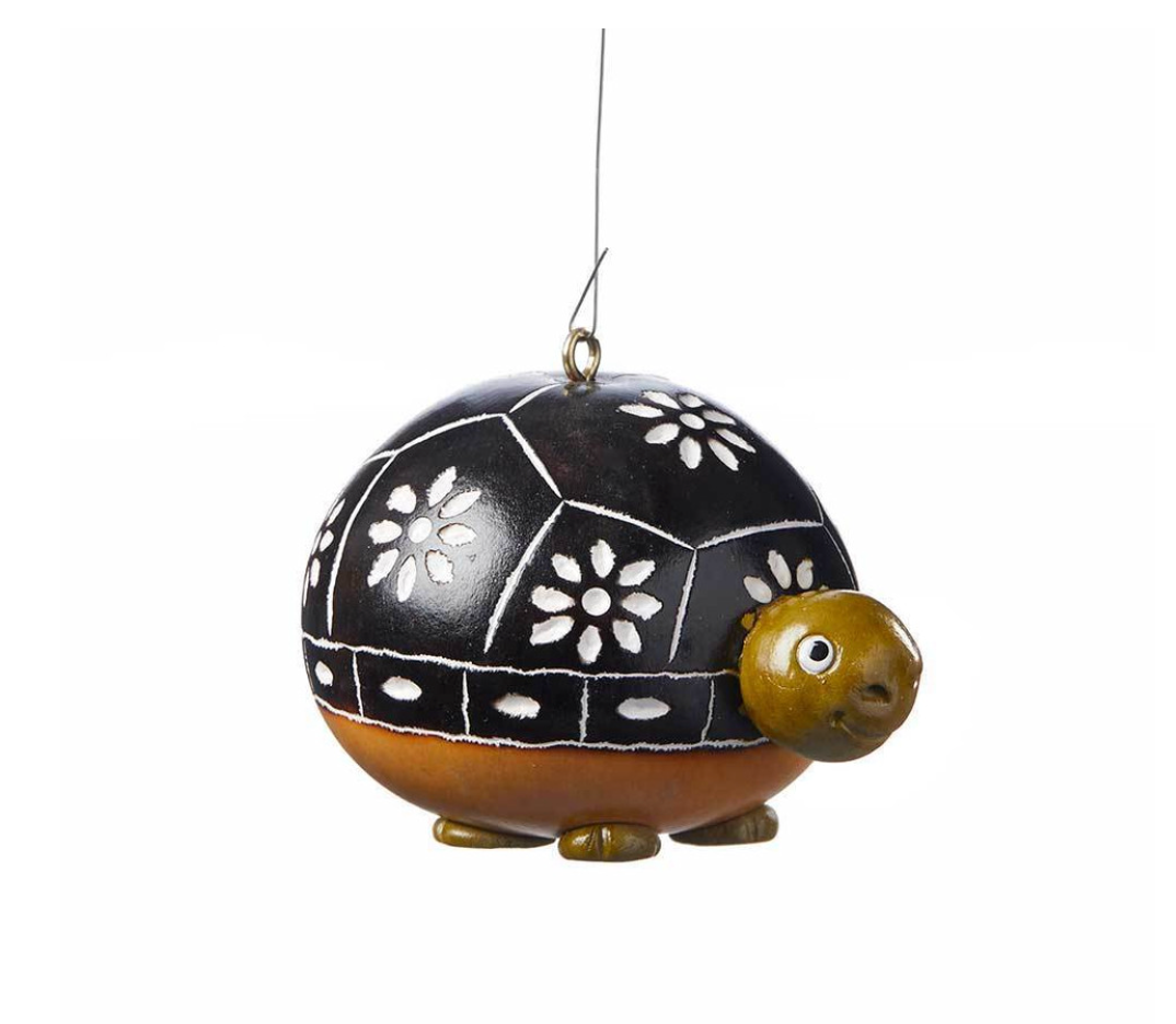 Tortuga Turtle or Snail Gourd Ornament