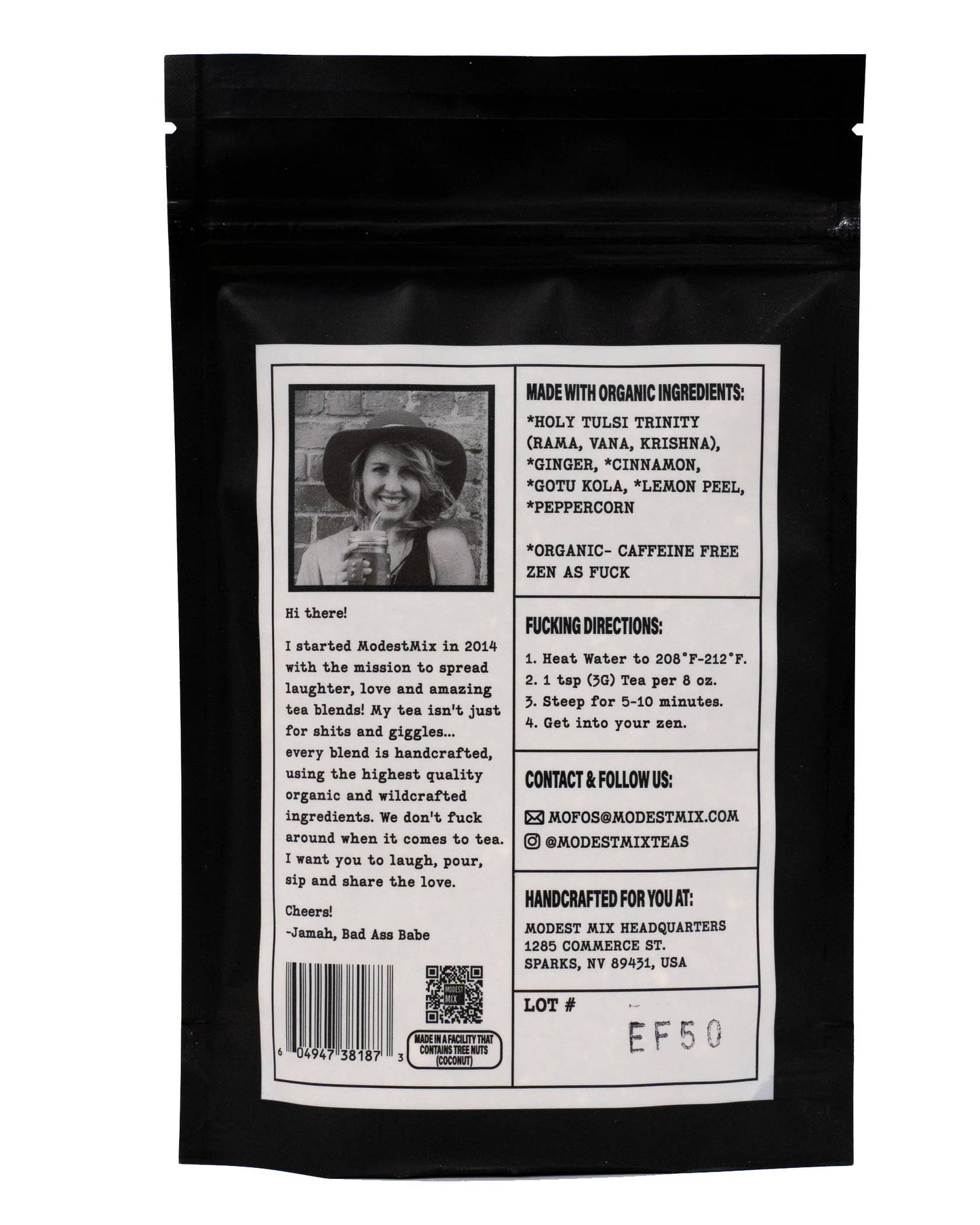 Zen as Fuck: calming herbal loose leaf tea blend