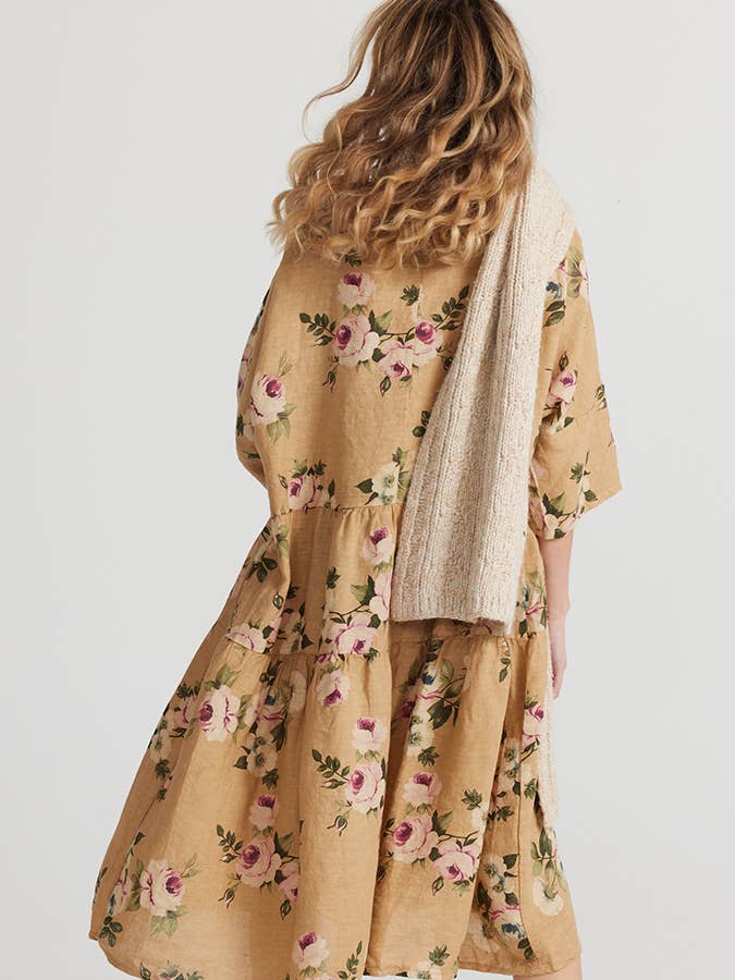 WOMEN'S - AUDREY FLORAL LINEN DRESS