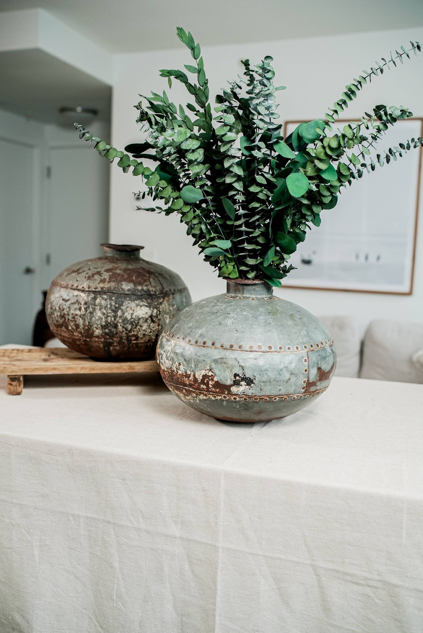 Vintage Iron Matka, Vase