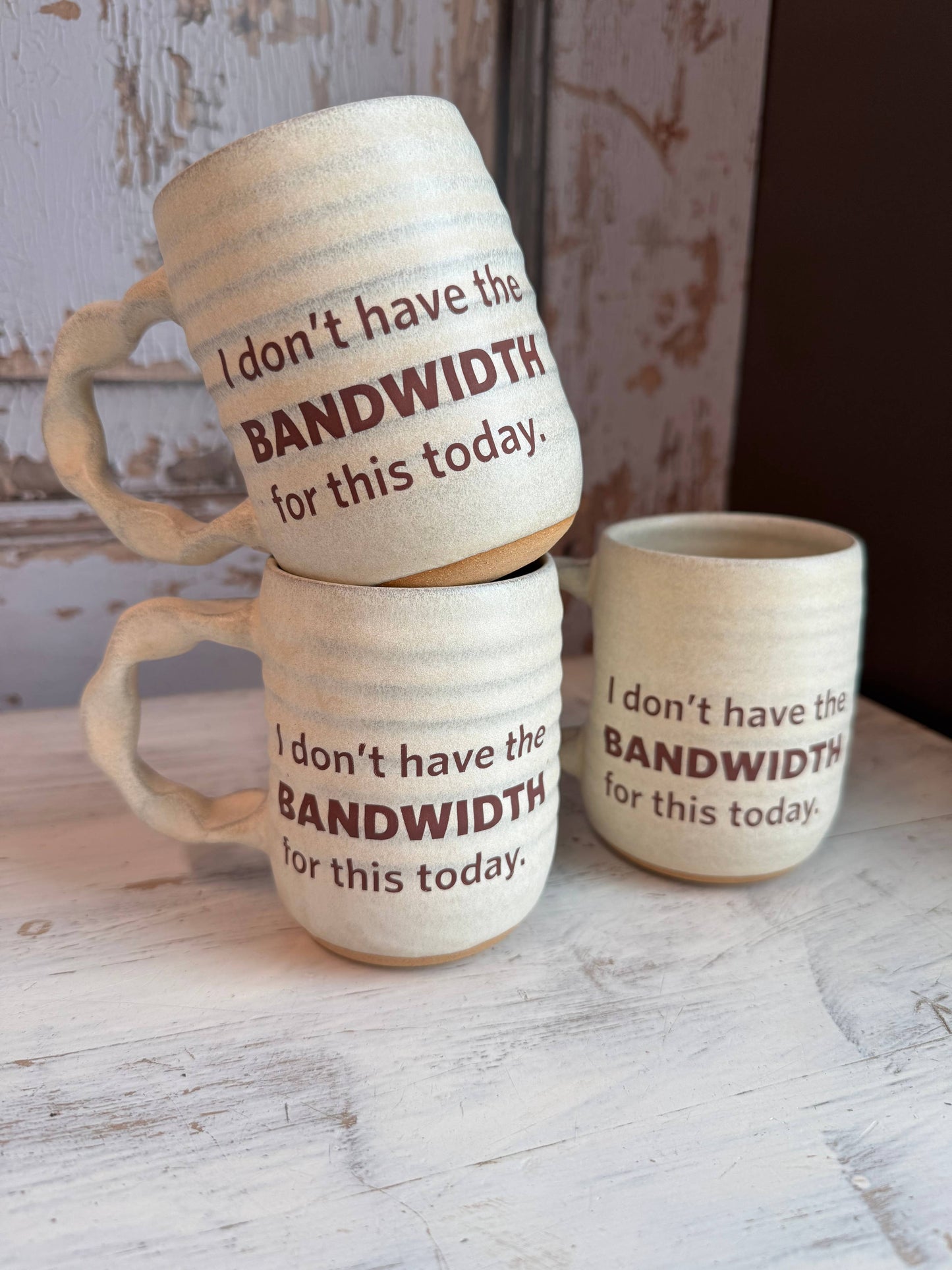 Companion Mug in Cream | I Don't Have The Bandwidth