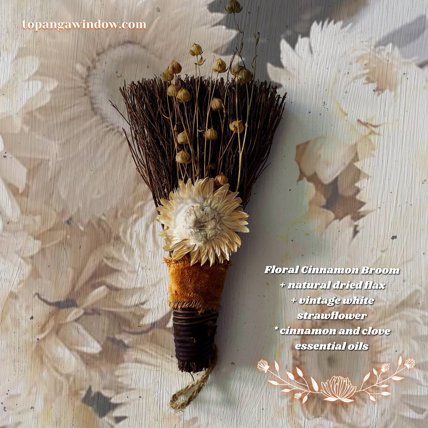Floral Besom Broom Cinnamon Essential Oil