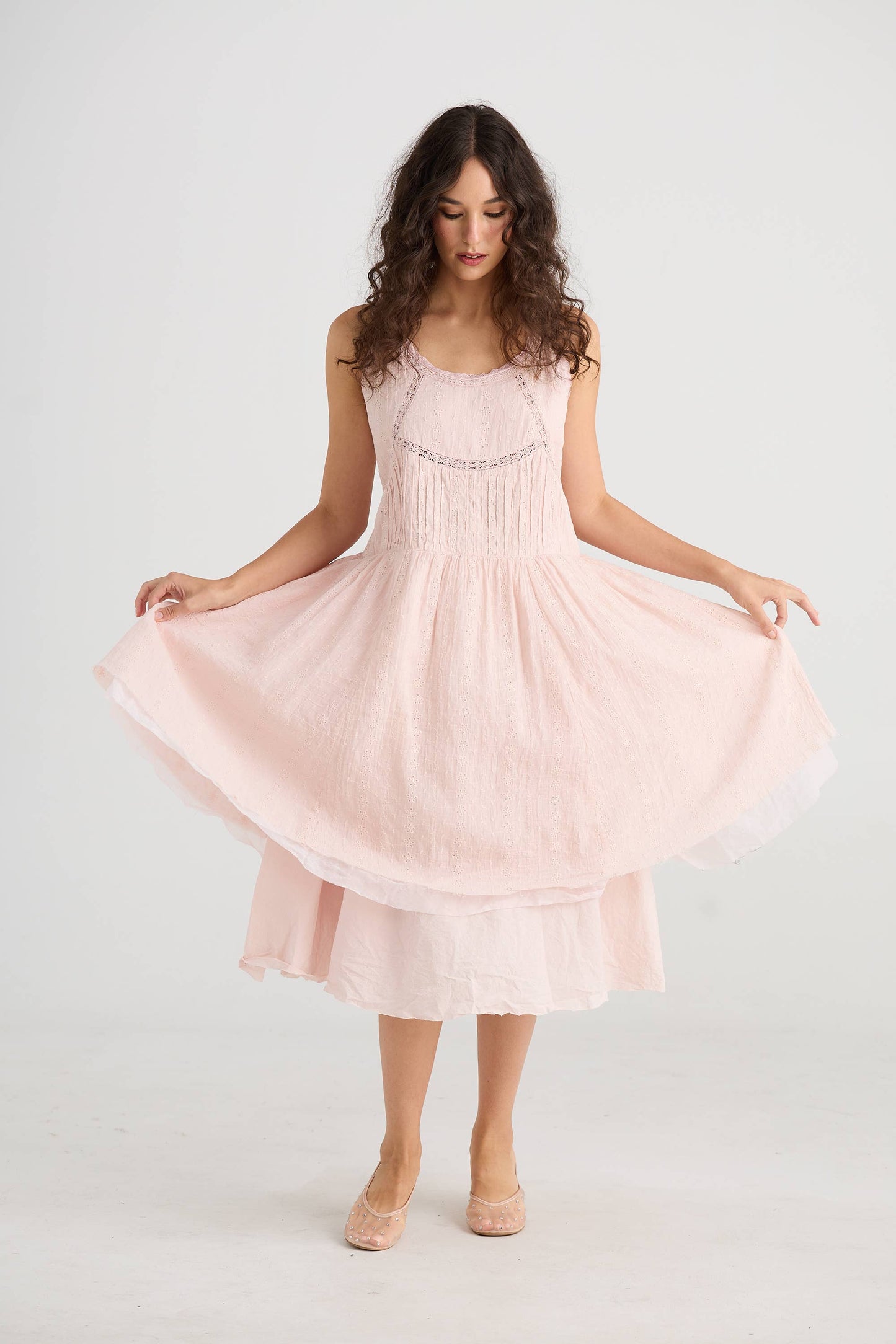 WOMEN'S - Cinderella Dress. Powder Pink