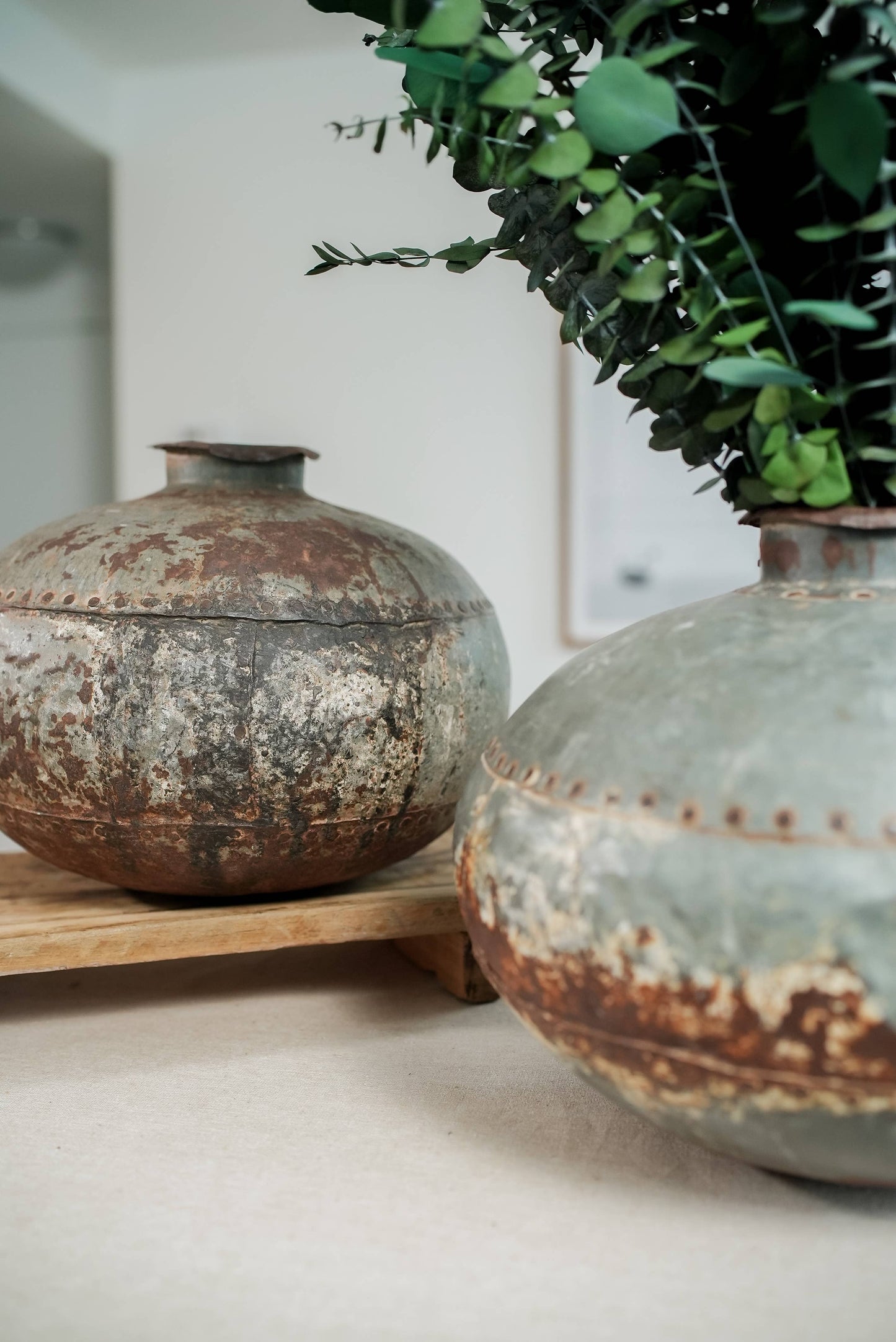 Vintage Iron Matka, Vase