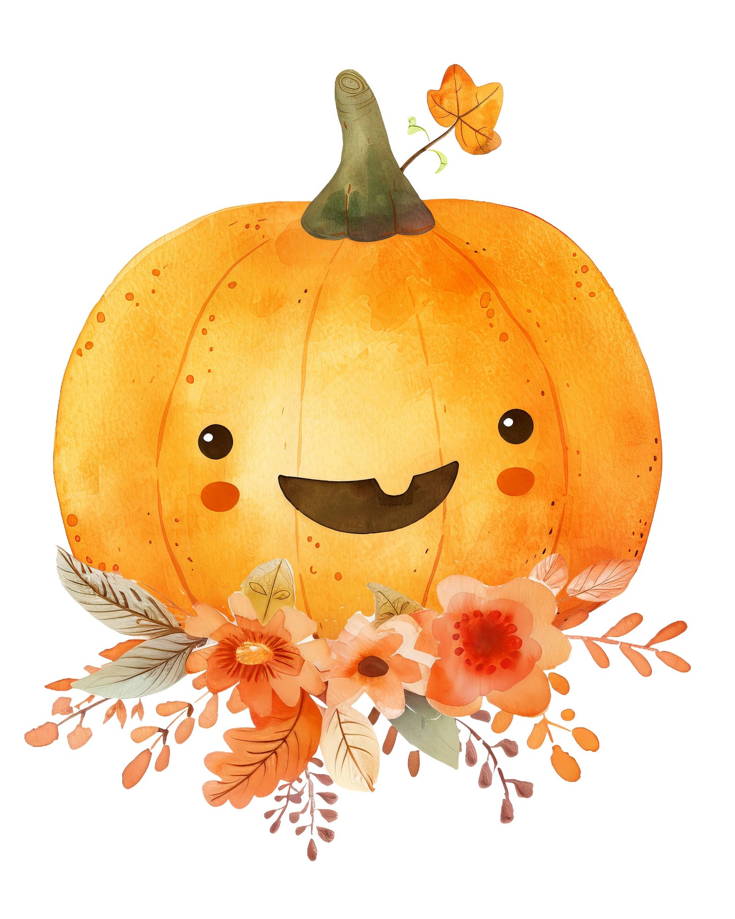Watercolor Kit - Floral Pumpkin