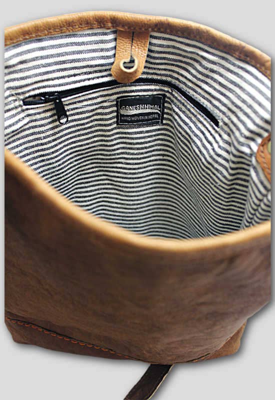 Cruelty Free Leather Crossbody Bag