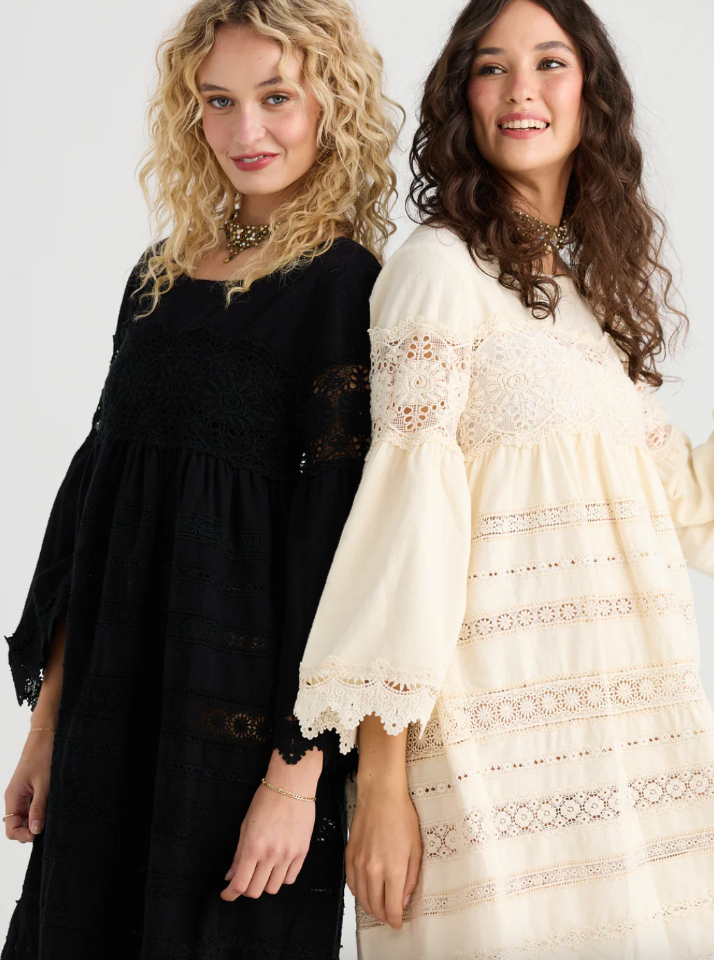 WOMEN'S - Sweetpea lace Dress - Vanilla.