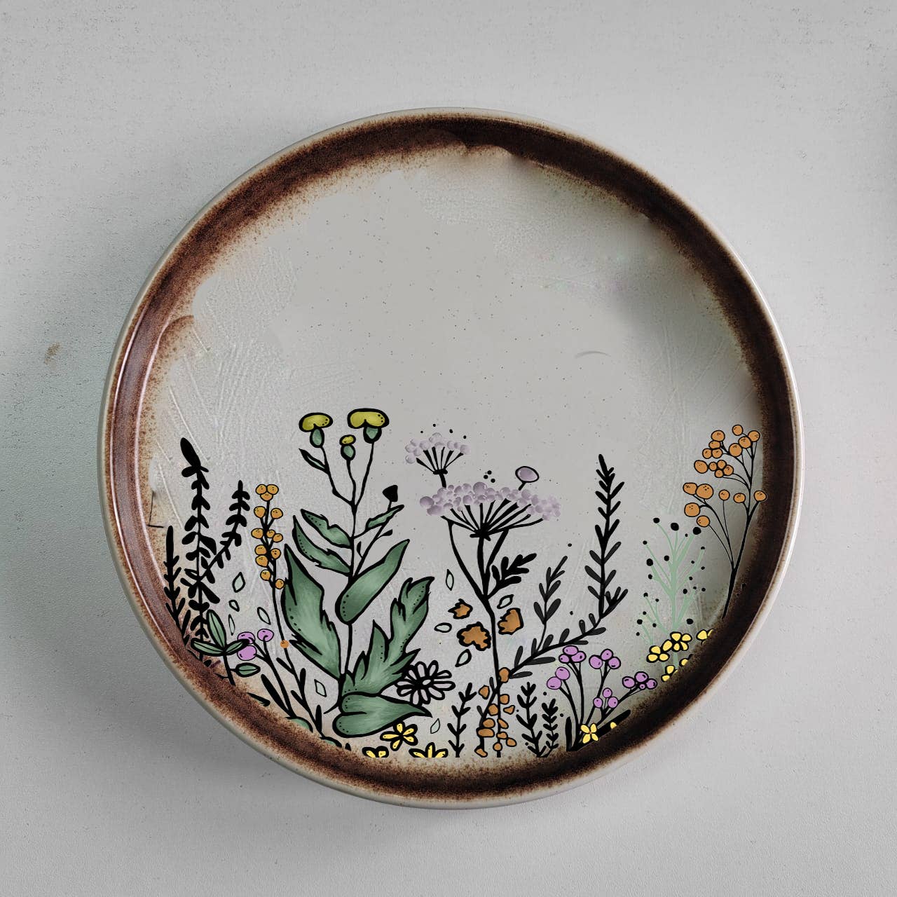 Floral Harmony Plate