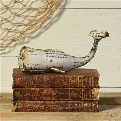 White Metal Whale - Sm