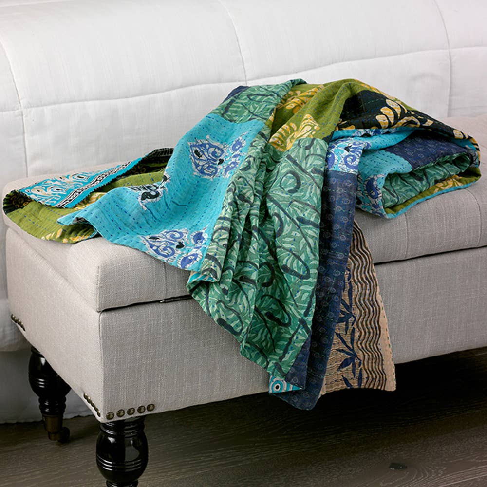 Kantha Throw