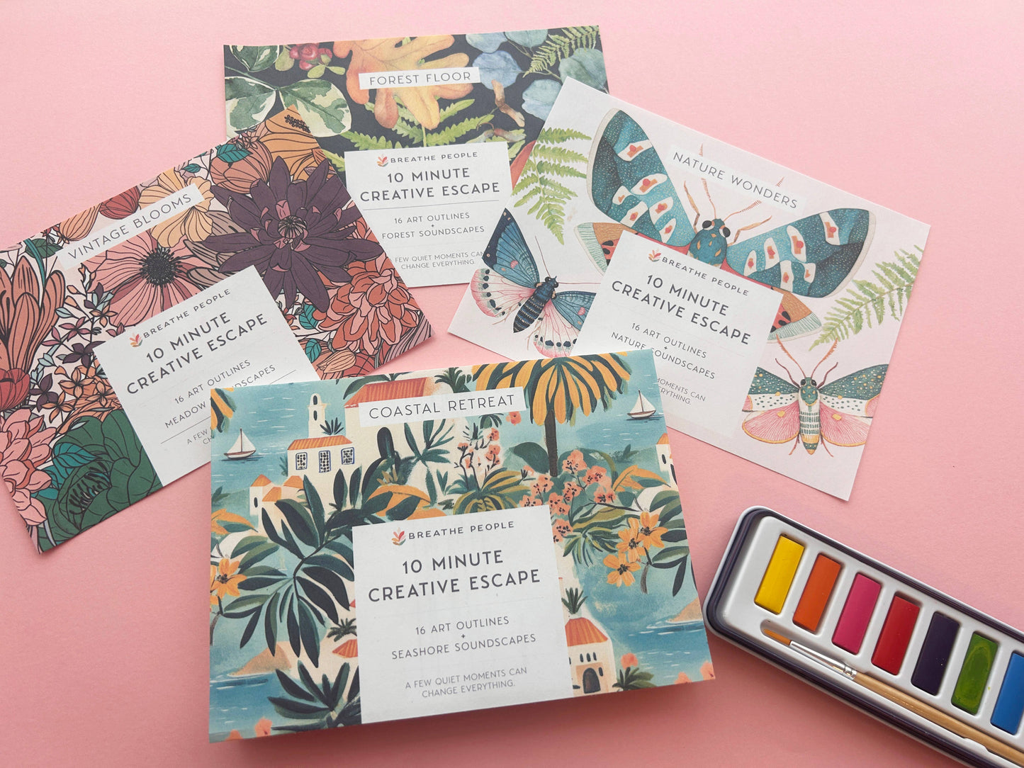 10 Minute Creative Escape Art Book — Nature Wonders