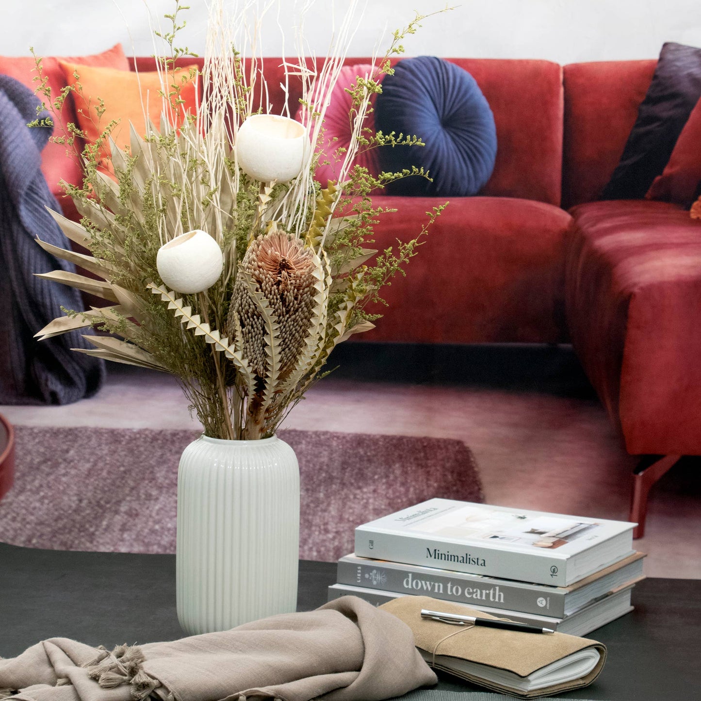 Banksia & Palm Preserved Bouquet