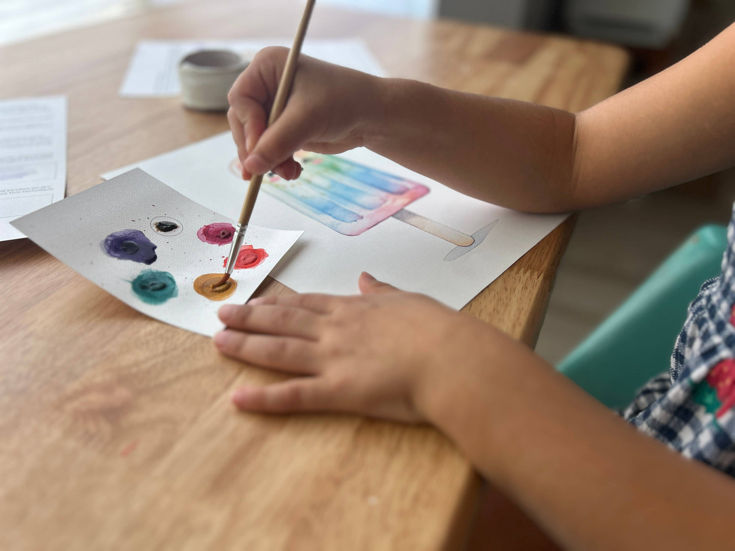 Kids' All-In-One Watercolor Paint Set - Happy Popsicle