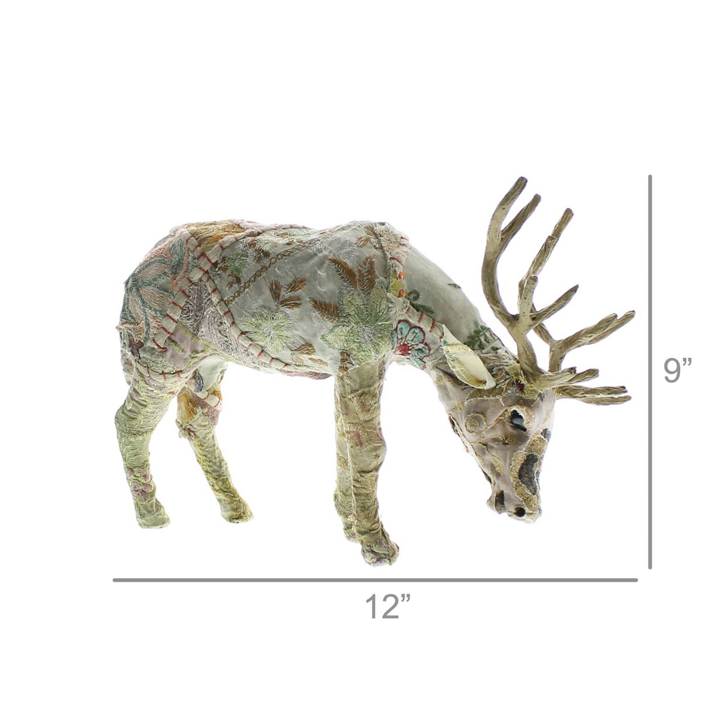 Bavarian Forest Stag Grazing - Sm - Beige Sari