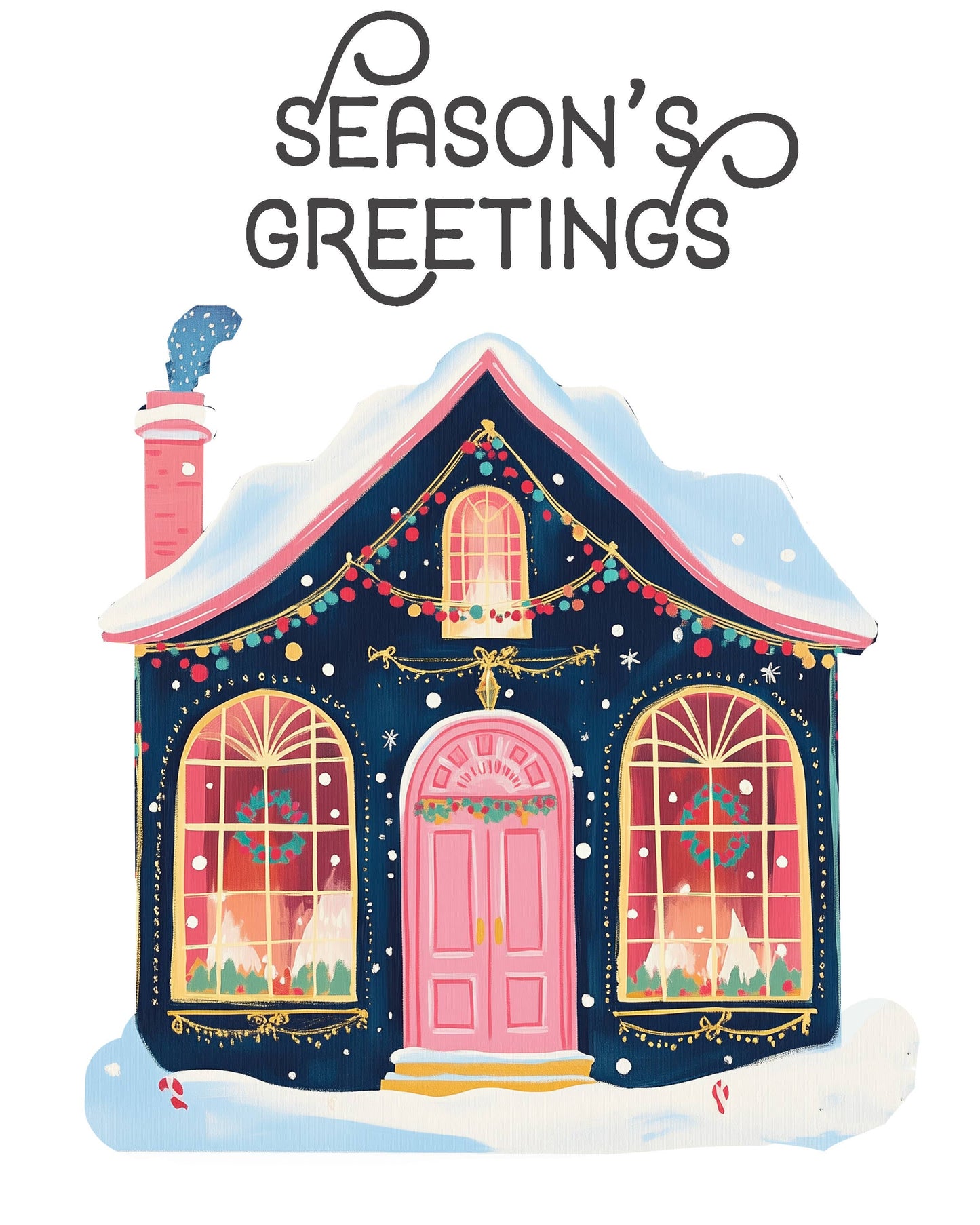 Holiday Home Watercolor Kit — Beginner Art Kit for Adults