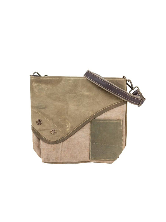 Recycled Military Tent Crossbody (No Print)