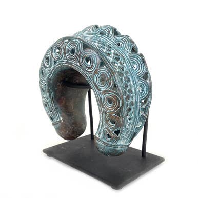 Bronze Rounded Cuff from Benin
