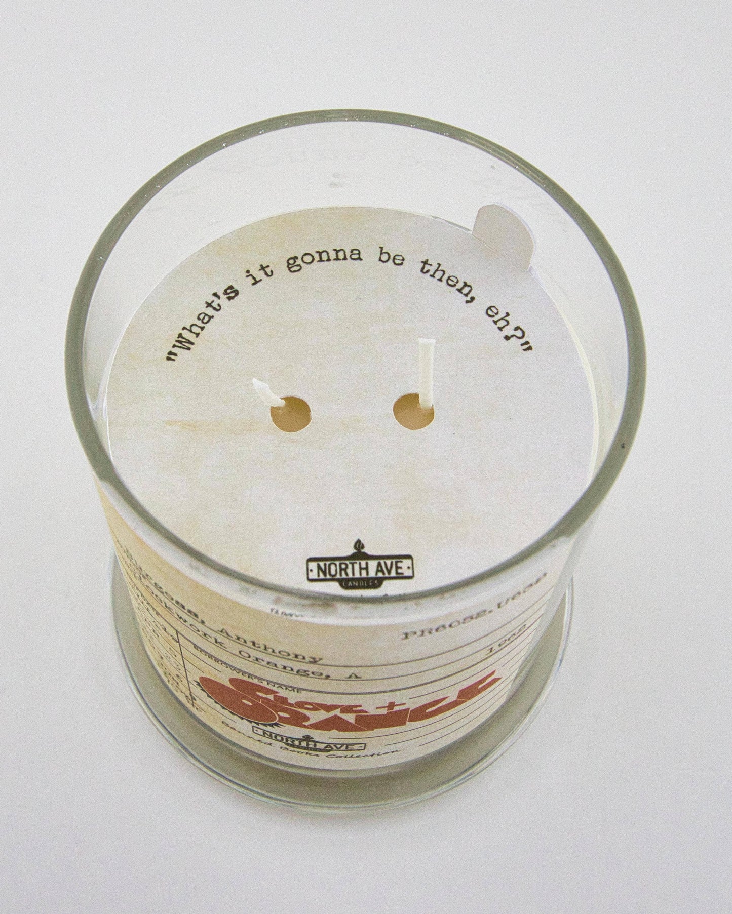 Banned Book Candle / A Clockwork Orange / book themed candle