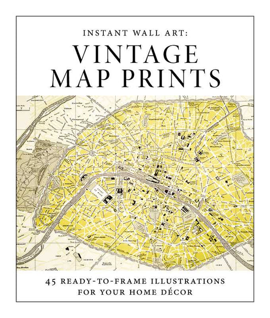 Instant Wall Art - Vintage Map Prints by Adams Media